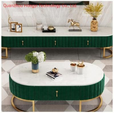 Hotel Furniture Combination of Tea Table Steel Frame Living Room Coffee Table