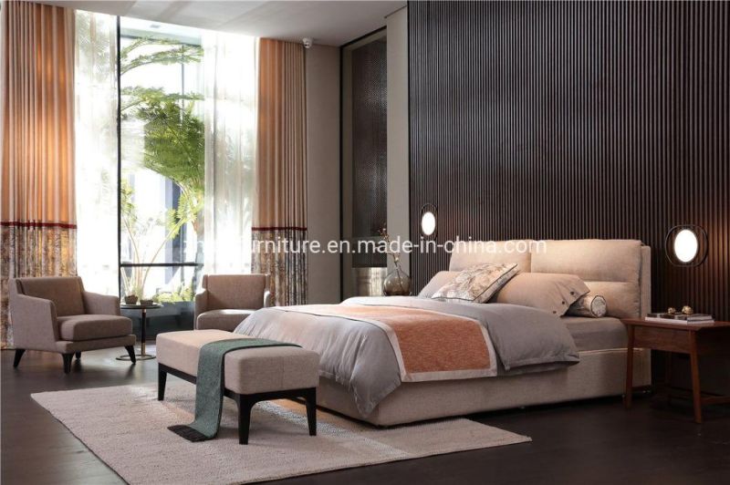 Fashion Upholstered Home Hotel Double Single Bed