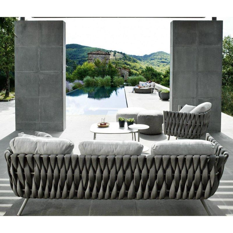 Elegant Patio Rattan Wicker Furniture Resin Outdoor Sofa Furniture