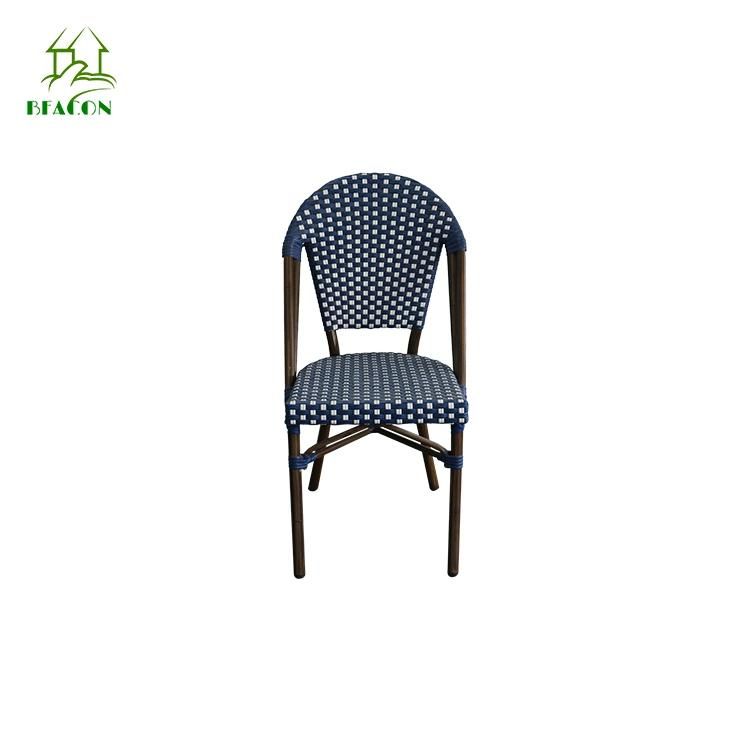 Modern Leisure Rattan Aluminum Outdoor Indoor Dining Furniture Chair