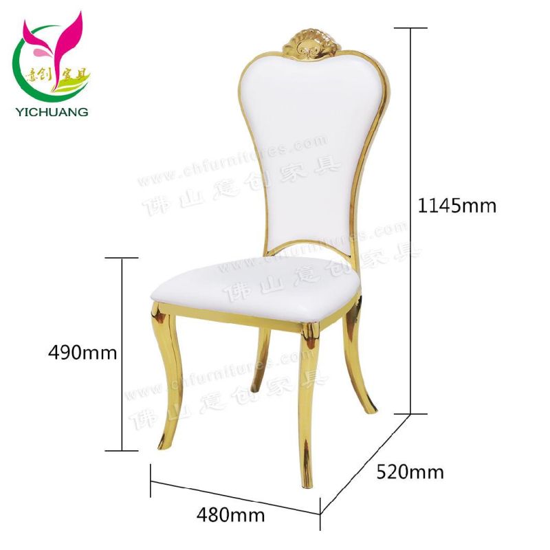 Hyc-Ss59-02 Hot Sale Stainless Steel Fancy Wedding Chair for Sale