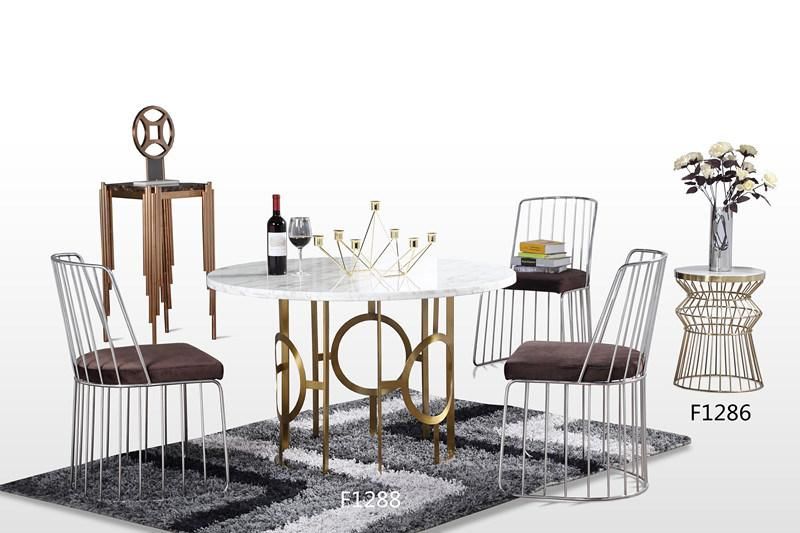 Fashion Modern Home Coffee Table Chair Set Furniture Dining Room Sets One Table with 6 Chairs