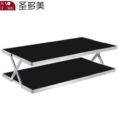 Modern Living Room Furniture Two Tier Stowable Coffee Table