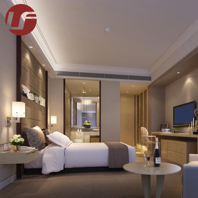 Foshan Uphulsterd Luxury Wooden Hotel Bedroom Furniture