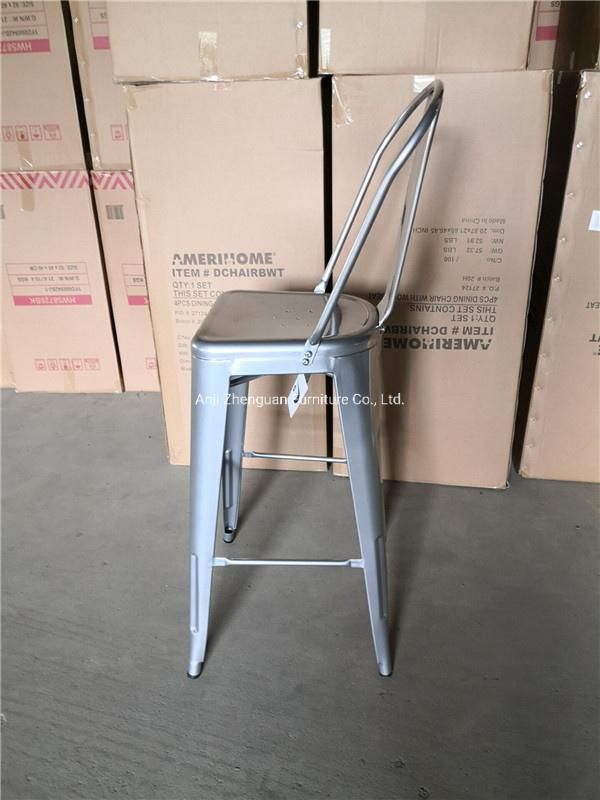 Modern Metal Restaurant Cafe Home Dining Chair Bar Stool (ZG21-039)