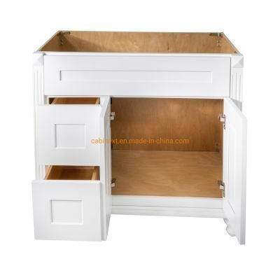 Factory Wholesale Modern White Lacquer Kitchen Cabinet Solid Wood Rta