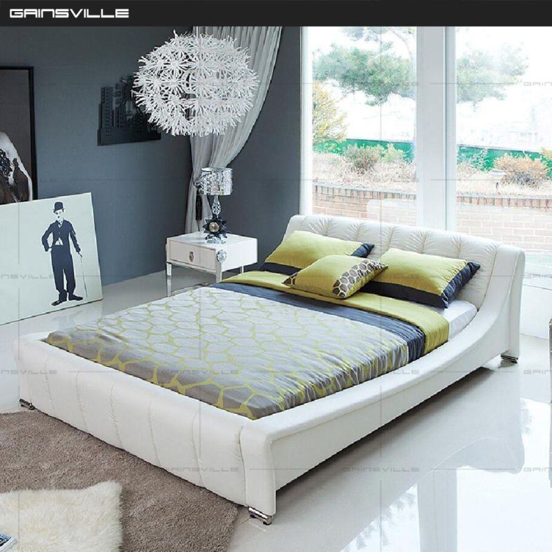 Home Furniture Set Modern Bedroom Furniture Bedroom Bed King Bed Leather Bed Gc1615