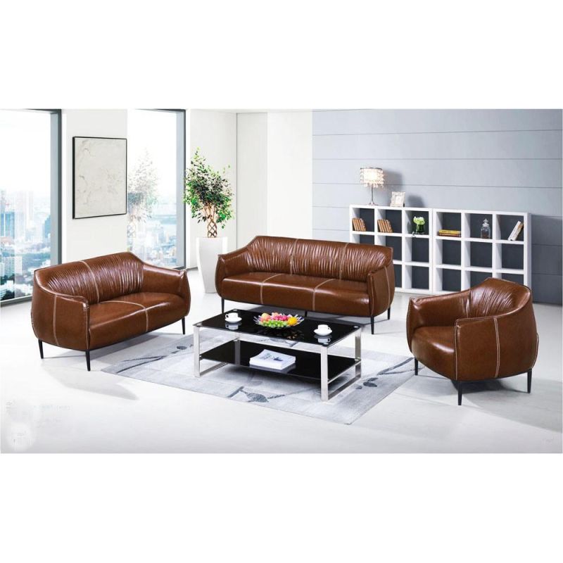 Modern Italian Style Real Leather Sofa Set Office Sofa Sets