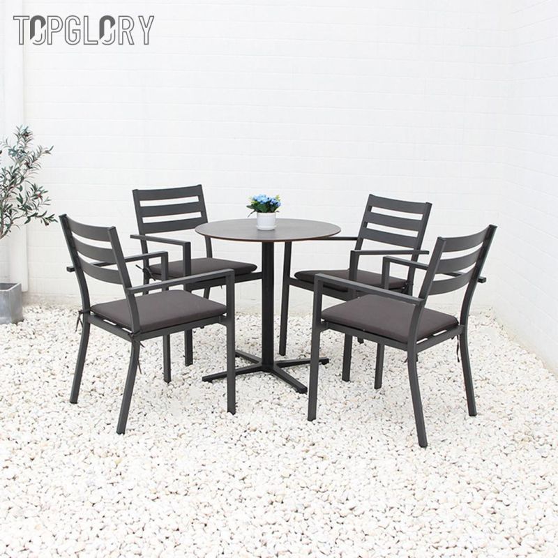 Modern Balcony Garden Patio Outdoor Furniture Waterproof Fabric Woven Rope Outdoor Chair with Coffee Table Set