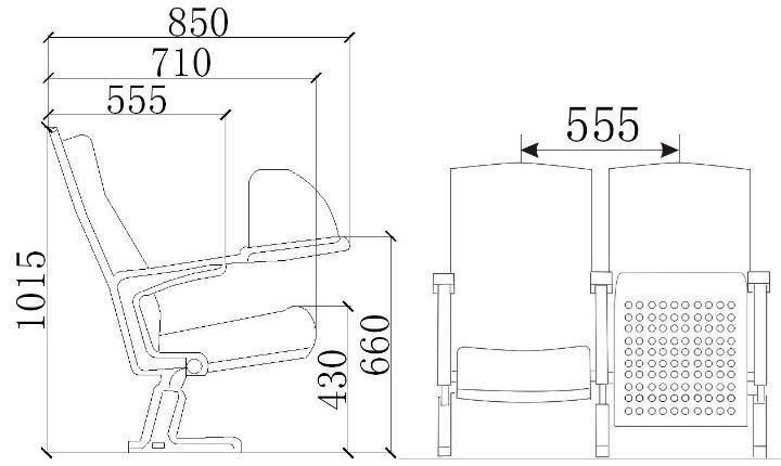 Competitive Price Public Lecture Hall Auditorium Conference School Cinema Theater Chair