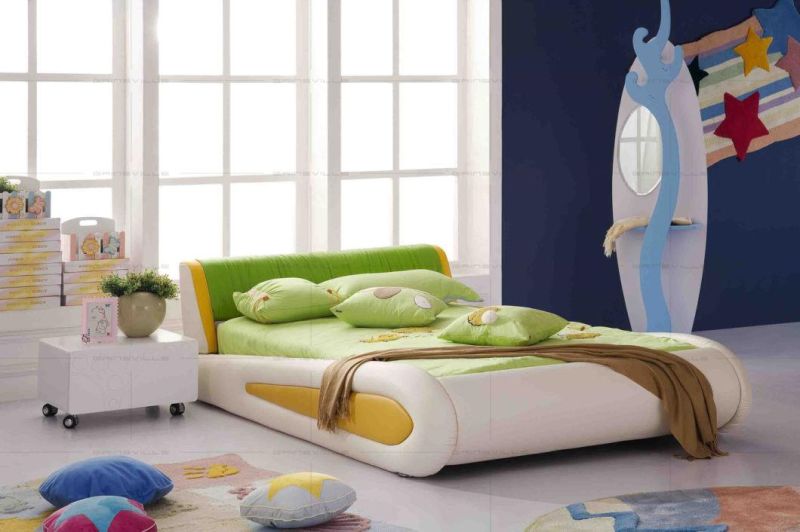 Chinese Furniture Modern Children Bedroom Beds Single Bed Lovely Car Bed for Boy Gce006