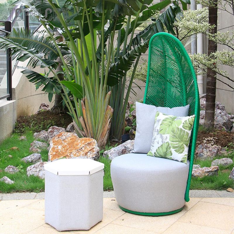 New Design Shape Outdoor Leisure Furniture TPU Aluminum Frame Banana Leaf Shape Chair