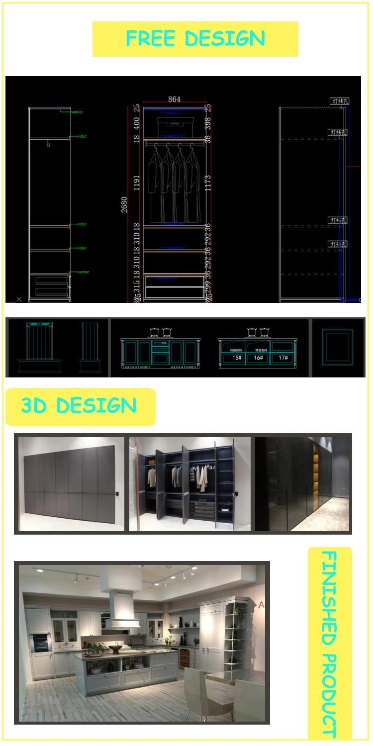 New Model Yellow Mixed Grey Lacquer Kitchen Cabinets Kitchen Furniture