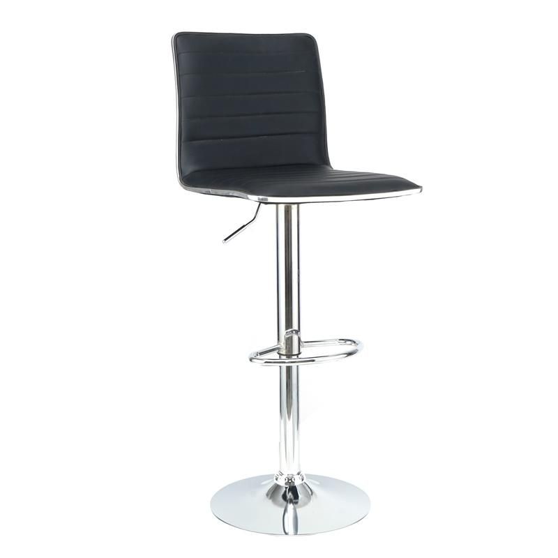 Modern Bar Stools and Restaurant Dining Chair Sets Height Adjustable Swievel PU Leather Bar Chair