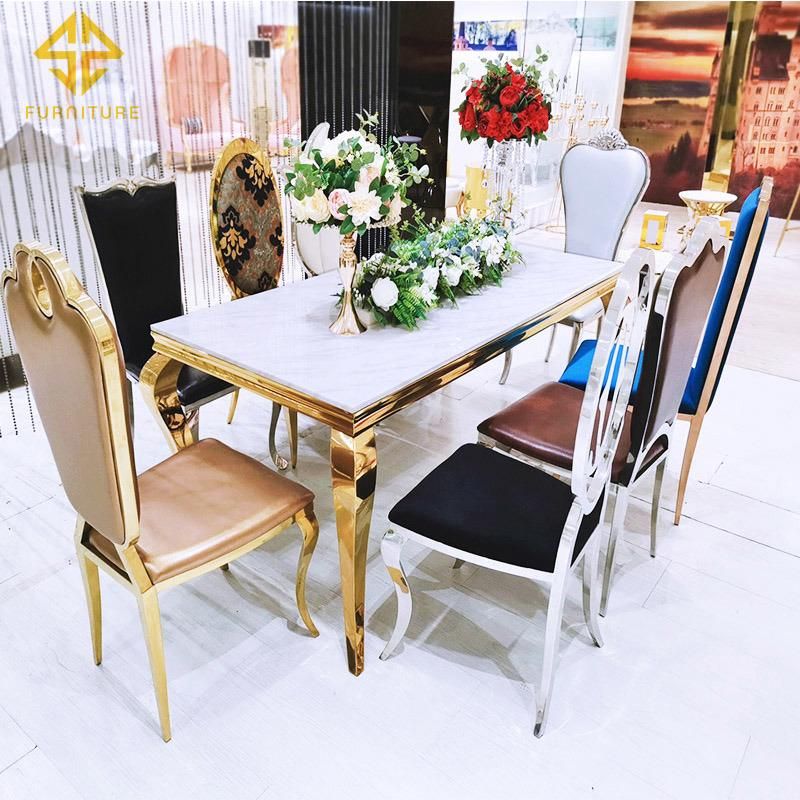 Hot Sale Cheap Price Wedding Gold Stainless Steel Dining Chair for Sale