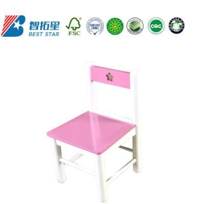 Modern Children Kindergarten Kids Chair, Nursery School Furniture Classroom Desk and Table Chair, Preschool Study Room Wooden Chair