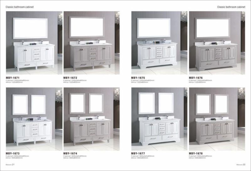 Vanity White Modern Bathroom Double Vanity Sink Cabinet