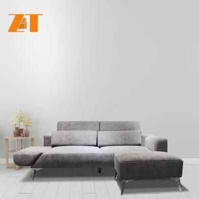 Wholesale Cheap Upholstered Living Room Furniture Large Size Living Room Modern Style Corner Sofa (1036)