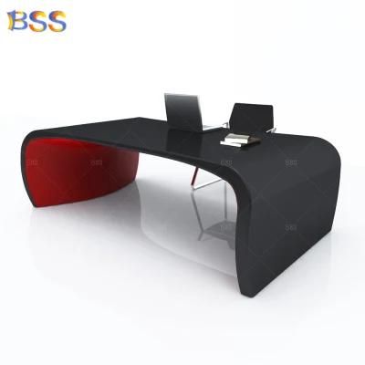 Office Idea Modern Black and Red Marble Office Desk Ideas