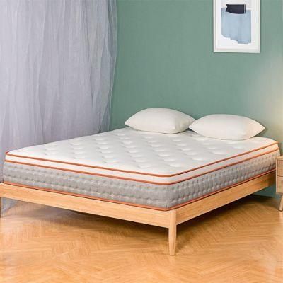 Quality Sleeping Well Pressure Relief Hybrid Gel Memory Foam Pocket Coil Spring Mattress in a Box