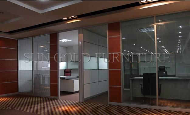 China Partition Wall Divider Aluminum Frame Glass Office Partition Wall (SZ-WST752)