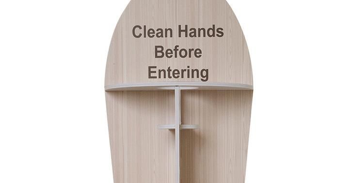 Light Weight Anti-Wood Products Furniture Wash Table with Hand Sanitizer Holder