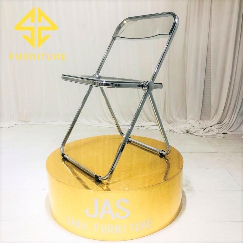 Outdoor Furniture Metal Iron Folding Dining Chair Hotel Furniture Wedding Events Chairs