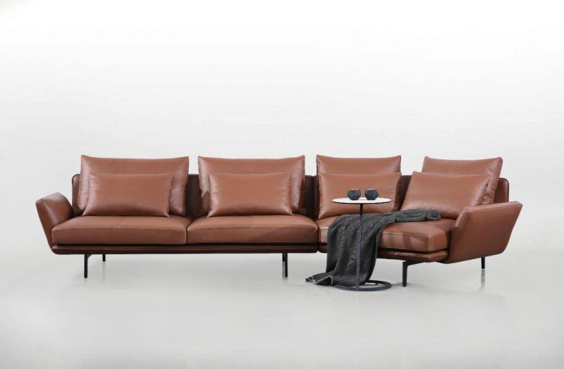 European Style Home Furniture Living Room Sofa Genuine Leather Sofa GS9020