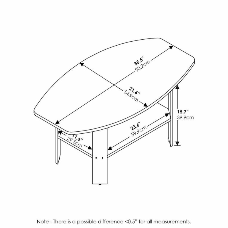 Simple Design Coffee Table, Espresso