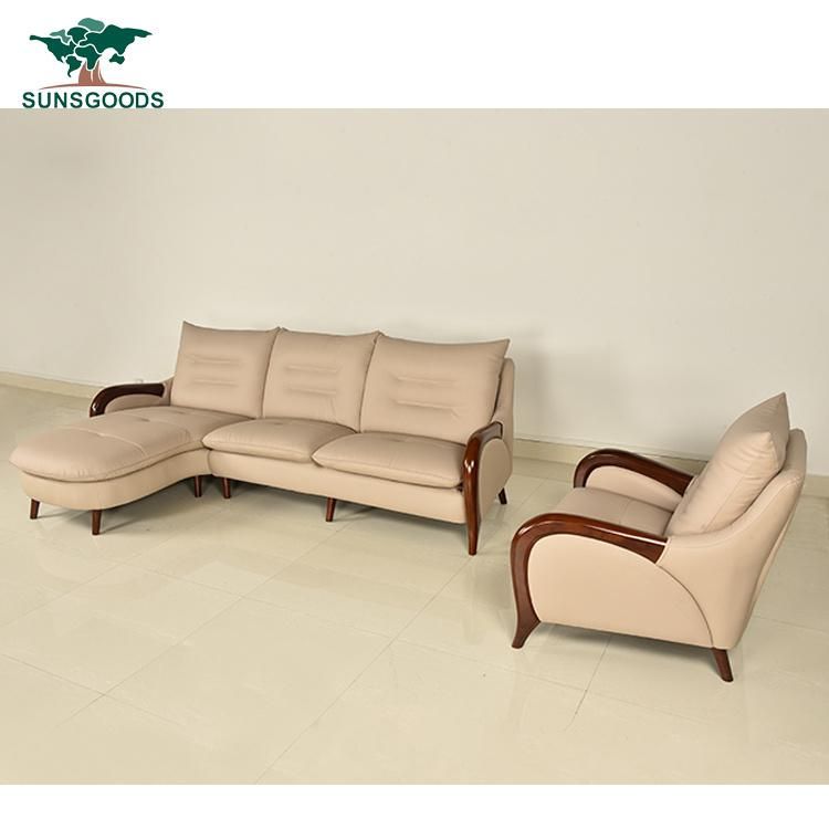 Modern Design Living Room Leisure Sofa Home Furniture Sofa Leisure Sofa Genuine Leather Sofa