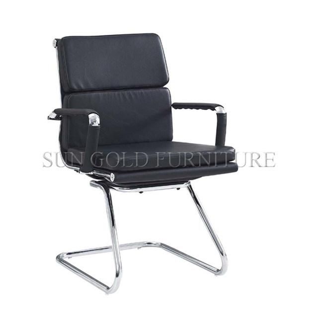 Black Modern Executive Leather Office Chair Meeting Chair (SZ-OC041)