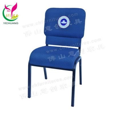 Yc-G81 Wholesale Interlocking Used Blue Church Chairs for Auditorium