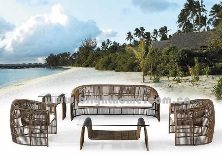 Round Rattan Wicker Outdoor Sofa Set Garden Furniture Bp-859