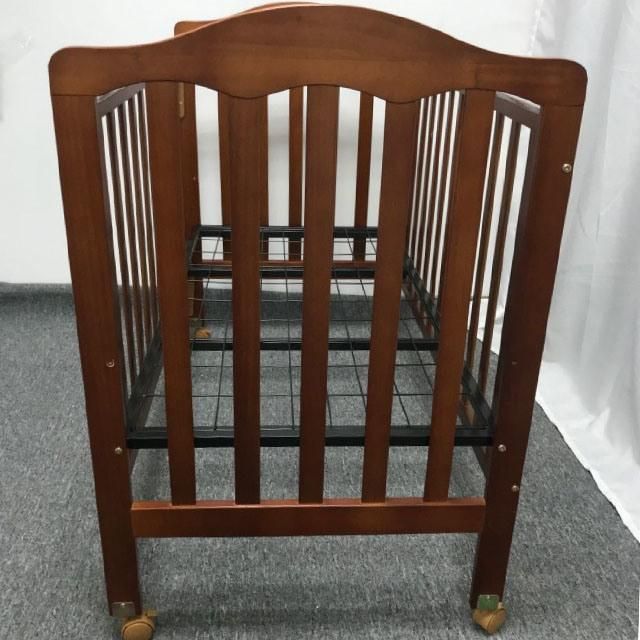 Most Popular New Born Baby Cot Design Natural Wooden Baby Bassinet Juniors Furniture