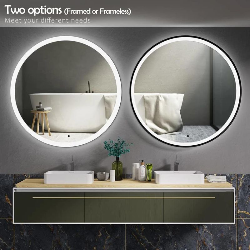 Bathroom Mirror, Hotel Makeup Modern Jh Glass Smart Silver Mirror