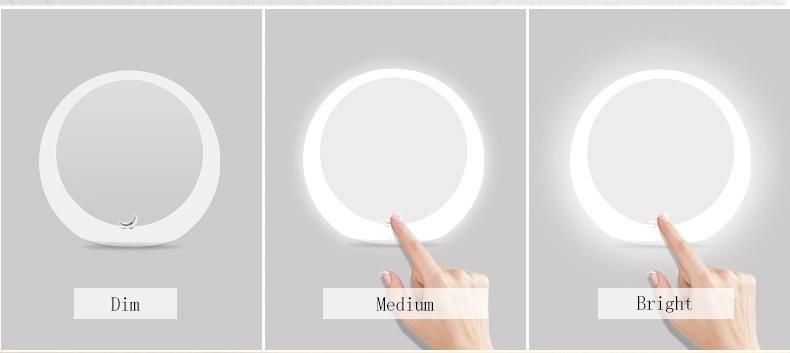 Special Design USB Rechargeable LED Wholesale Lighted Makeup Mirror Bluetooth Speaker Touch Sensor Switch