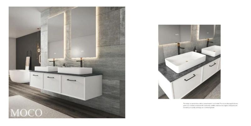 American Like Modern Custom Paint Bathroom Vanity with LED Mirror