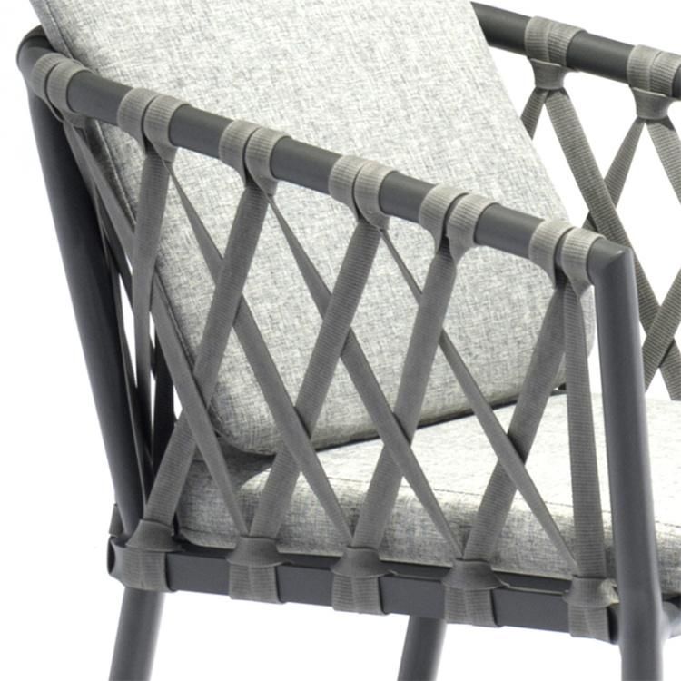 Hot Sell All Weather Cheap Modern Patio Wicker Rope Outdoor Rattan Dining Chair