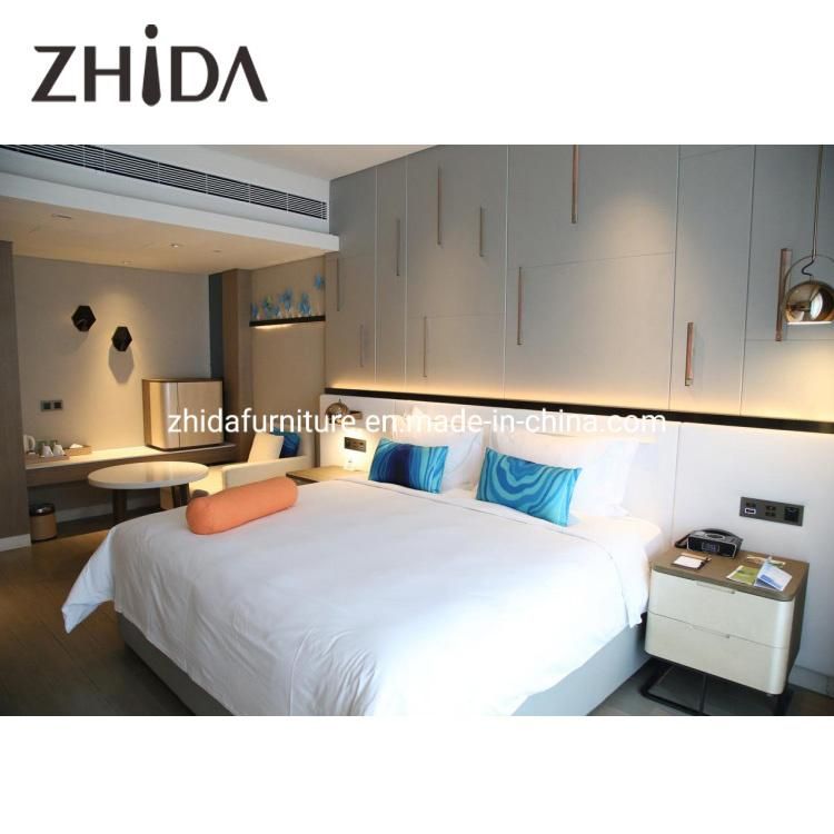 Customized Made 5 Star Modern Bed Room Furniture Bedroom Set for Sofitel Hotel