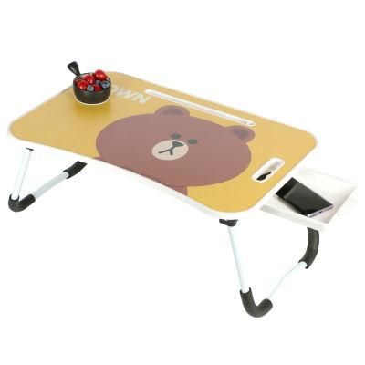 Folding MDF Desktop Laptop Stand Foldable Holder Desk