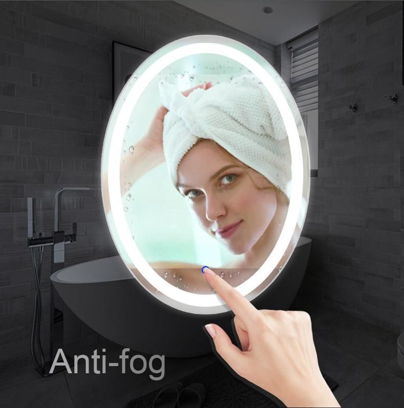 Hot Sale Oval Wall Bathroom Mirror with Light