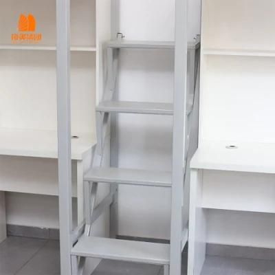 Assembly School or Dormitory Metal Steel Bunk Bed, School Furniture with Storage Box.