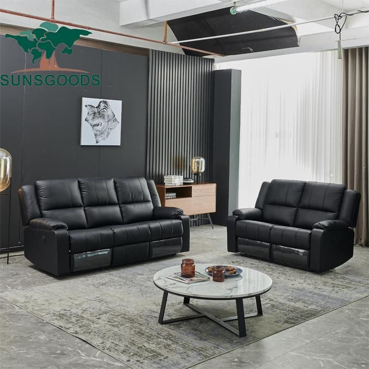 Chinese Modern Style Cow Leather Sofa Leather Furniture Home Living Room Sofa Furniture