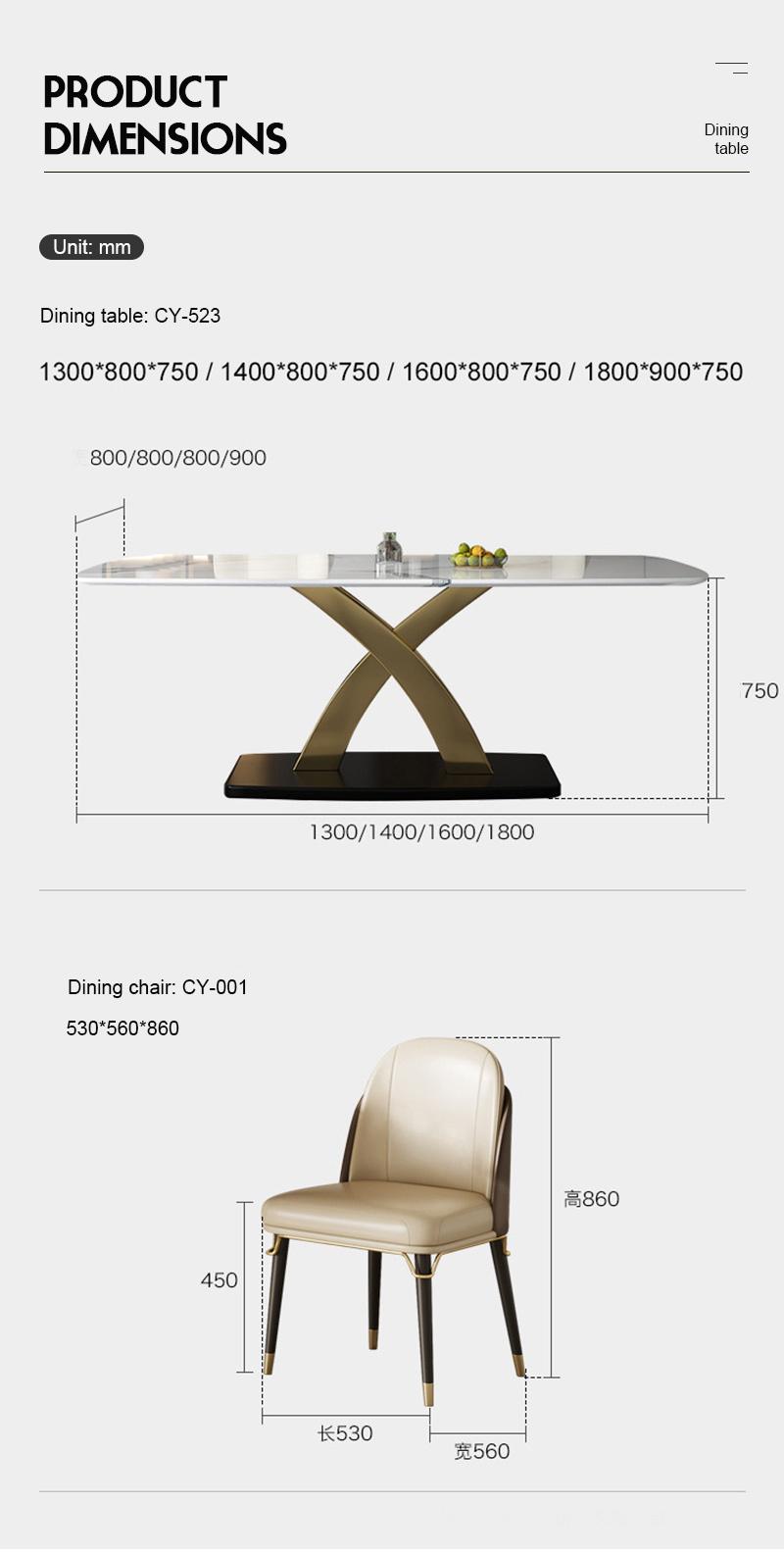 Modern Designer Adjustable Furniture Stainless Steel Extendable Dining Table