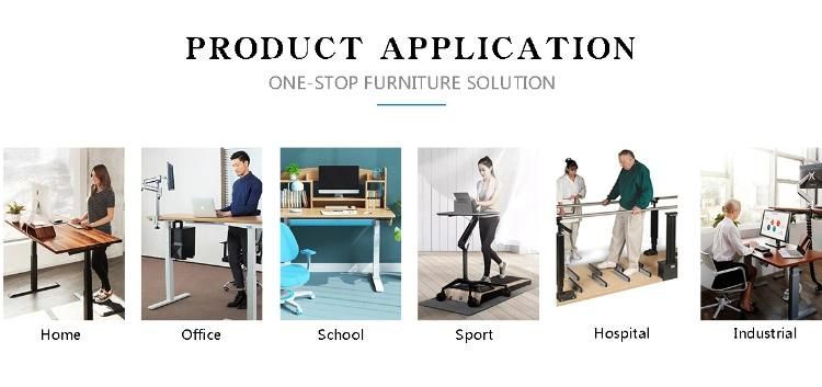 Electric Height Adjustable Standing Desk Frame Single Beam Simple Sit Stand Computer Desk Office Furniture