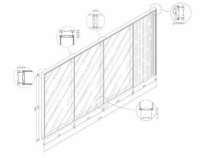 Shaneok Anodizing Printing Tempered Glass Office Partition Walls