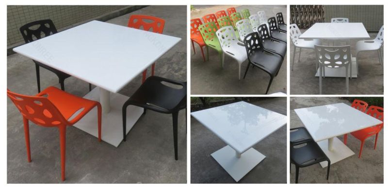 Cafe Shop Counter Top Table Dining Table Top and Chair Set