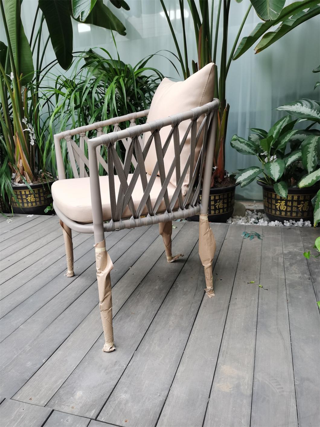 Modern Style Rattan Outdoor Patio Garden Outdoor Rattan Aluminum Furniture Chair