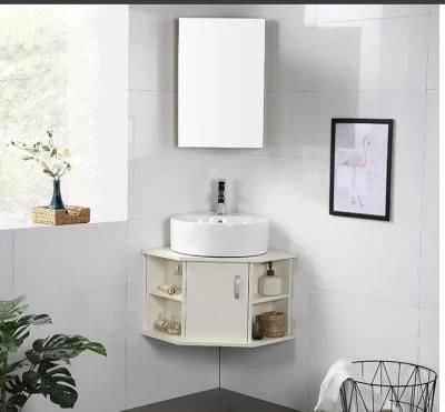 Corner Bathroom Cabinet Vanity Modern with Mirror, Save Space