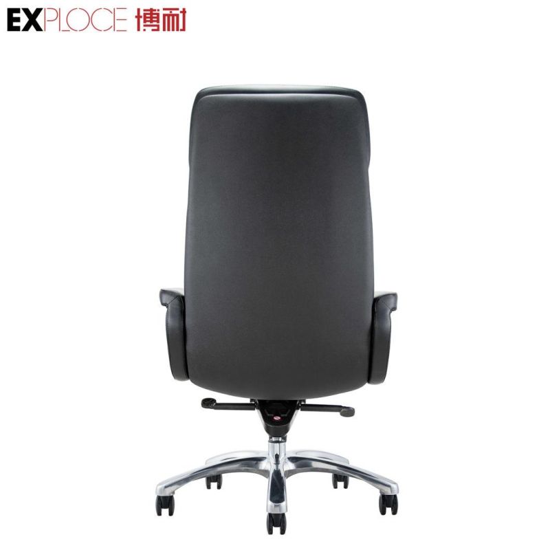 Design High Back PU Modern Fancy Metal and Leather Elegant Dining Office Chair Living Room Furniture